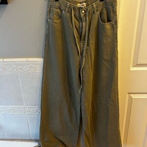 Madewell Gray High-Waisted Pants
